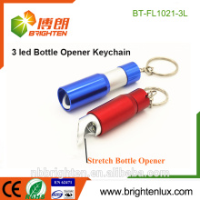 Promotional Christmas Gift Mini Cute Ultraviolet Customized 3Led OEM Logo Printing Cash Detector uv torch bottle opener